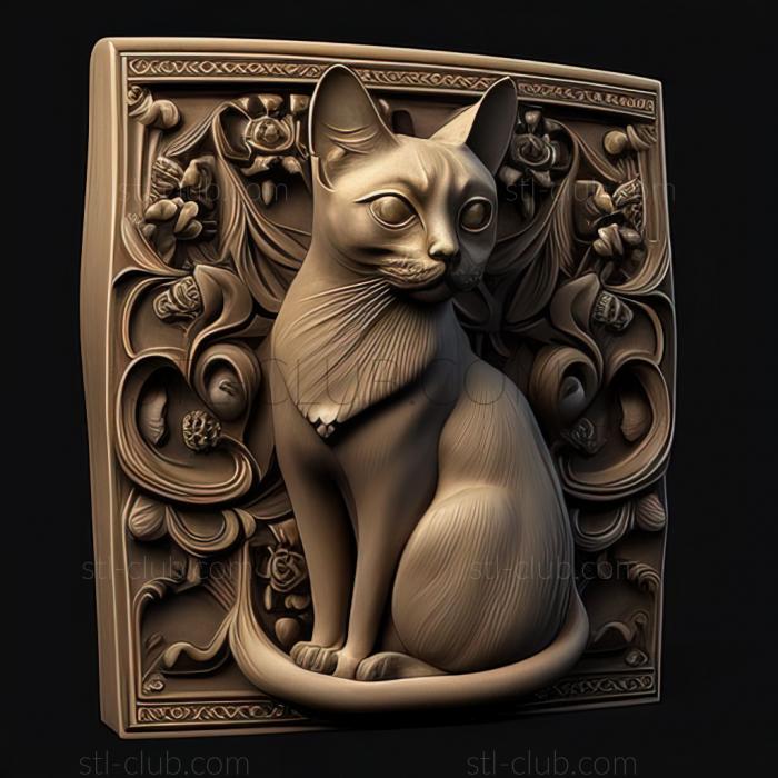 3D model st Traditional Siamese cat (STL)